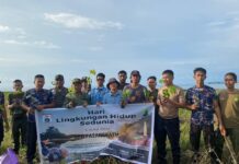 Peduli Lingkungan, Ratusan Bibit Pohon di Tanam di Mako Sat Polairud Polres Pasangkayu