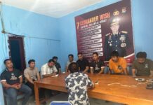 Jumpa Perdana, Kasat Res Narkoba Polres Pasangkayu Ingatkan Personil Bekerja Profesional.