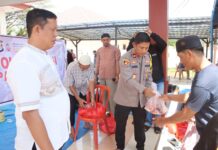 Polres Pasangkayu Berbagi di Hari Raya Idul Adha 10 Dzulhijjah 1445 H, Qurban 7 Ekor Sapi