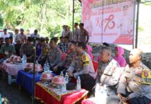 Polres Pasangkayu Ikuti Kegiatan Baksos Dan Bansos Secara Serentak Seluruh Indonesia Sambut Hari Bhayangkara Ke-78 Secara Virtual.