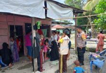 Cegah Stunting, Bhabinkamtibmas Laksanakan Kegiatan Pendampingan Posyandu Balita