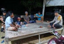 Jangan Terprovokasi Dengan Berita Hoax, Himbau Bhabinkamtibmas Polsek Baras Kepada Warga Binaanya.