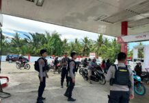 Cegah Praktik Kecurangan dan Penyalahgunaan BBM, Sat Samapta Polres Pasangkayu Terus Pantau SPBU
