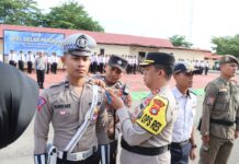 Kapolres Pasangkayu Pimpin Apel Gelar Pasukan Ops Patuh Marano 2024