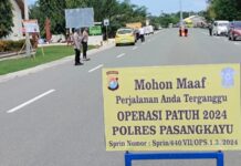 Sie Propam Bersama Siwas Polres Pasangkayu Laksanakan Pengawasan Kegiatan Operasi Patuh