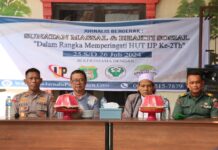 Mewakili Kapolres Pasangkayu Kasi Humas Hadiri Khitanan Massal Dalam Rangka Hari Ulang Tahun IJP Pasangkayu