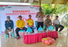 Kapolsek Sarudu Hadiri Pembukaan Perlombaan Jelang HUT RI Ke-79