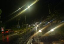 Meski Diguyur Hujan, Personil Satlantas Polres Pasangkayu Tetap Semangat dan Aktif Gelar Patroli Blue Light