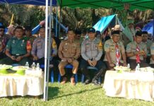 Hadiri Pembukaan Perkemahan Pramuka, Bhabinkamtibmas Polsek Pasangkayu Sampaikan Himbauan Kamtibmas