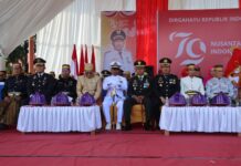 Kapolres Pasangkayu Mengikuti Upacara Peringatan HUT RI Ke-79 Di Alun-alun Kota Pasangkayu