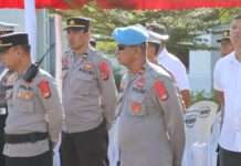 Kasi Propam Polres Pasangkayu Lakukan Waskat terhadap Personel Pengamanan di Kantor KPU