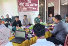 Kapolsek Bambalamotu Menghadiri Rapat Koordinasi Percepatan Pengimputan Data DPS