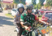 Kapolsek Bambalamotu Pimpin Patroli Gabungan Bersama TNI, Cipta Kondisi Aman Jelang Pilkada.