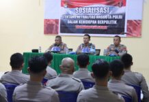 Bid Propam Polda Sulbar Sosialisasi Netralitas Anggota Polri Dalam Kehidupan Berpolitik Di Polres Pasangkayu