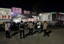 Kapolsek Pasangkayu Pimpin Pengamanan Kegiatan Safari Politik Dan Silaturahmi Bakal Calon Gubernur Sulbar