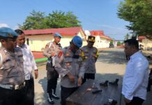 Sie Propam Polres Pasangkayu Gelar Pengecekan Senpi Milik Personel