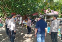 Polres Pasangkayu amankan Kampanye Tatap Muka Paslon Bupati Pasangkayu di Pantai Koa-koa