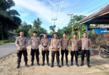 Polres Pasangkayu Bersama Polsek Sarudu Amankan Kampanye Calon Bupati Pasangkayu di Bulumario