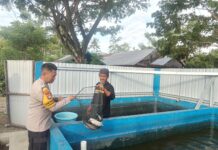 Dukung Ketahanan Pangan, Bhabinkamtibmas Polsek Pasangkayu Sambangi Warga Binaan