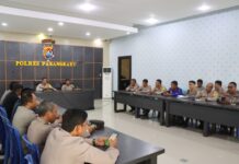 Pimpin Rapat Anev Mingguan, Kapolres Pasangkayu Sampaikan Arahan Penting dalam Tugas