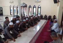 Polres Pasangkayu Laksanakan Binrohtal Bersama Siswa Latja SPN Mekkatta Polda Sulbar