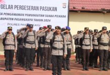 Polres Pasangkayu Gelar Apel Pergeseran Pasukan Pengamanan Pemungutan Suara Pilkada 2024