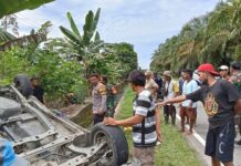 Gerak Cepat Bhabinkamtibmas Polsek Bambalamotu Datangi TKP Laka Lantas