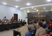 Supervisi Pelaksanaan Anggaran T.A 2024 oleh Biro Rena Polda Sulbar di Polres Pasangkayu