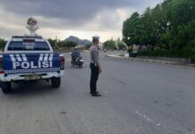 Menjaga Kamseltibcar, Satlantas Polres Pasangkayu Laksanakan Commander Wish Pagi