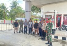 Patroli Dialogis, Personel Pos Terpadu Bundaran Smart Ops Lilin Marano 2024 Polres Pasangkayu Sambangi SPBU