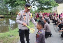 Kapolres Pasangkayu Pimpin Upacara Kenaikan Pangkat Personel Periode 1 Januari 2025