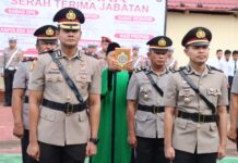 Kapolres Pasangkayu Pimpin Sertijab Dan Penyerahan Jabatan Di Lingkup Polres Pasangkayu