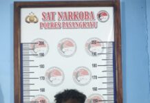 Res Narkoba Polres Pasangkayu Tangkap Penjual Pakaian Keliling Karena Kuasai Sabu.