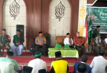 Kapolsek Baras Hadiri Kegiatan Pengajian Akbar Harla Nahdlatul Ulama Ke-102.