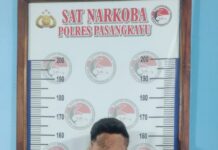 Warga Bulubonggu Tertangkap Sat Res Narkoba Pasangkayu Saat Menunggu Pembeli Sabu.