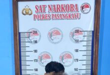Baru Seminggu Menjual Sabu, Warga Bulili Ditangkap Sat Res Narkoba Pasangkayu.