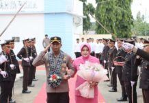 Tradisi Penyambutan Kapolres Baru di Polres Pasangkayu