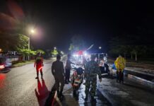 Jaga Kamtibnas tetap Kondusif, Personil Pos Pam Anjungan Ops Ketupat Marano Polres Pasangkayu Intensifkan Patroli