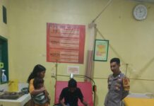 Bhabinkamtibmas Polsek Bambalamotu Datangi TKP Percobaan Bunuh Diri