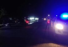 Cuaca Tak Bersahabat Sat Lantas Polres Pasangkayu Tetap Laksanakan Patroli Blue Light