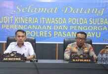Tim Itwasda Polda Sulbar, Gelar Audit Kinerja Tahap I TA. 2025 di Polres Pasangkayu