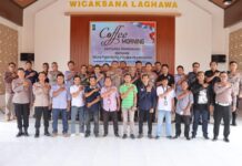 Coffee Morning Bersama Awak Media, Kapolres Pasangkayu Harap Sinergitas Makin Kuat