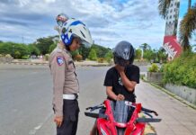Sat Lantas Polres Pasangkayu Lakukan Penindakan Terhadap Pelanggar Lalu Lintas