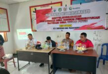 Bhabinkamtibmas Polsek Baras Hadiri Musyawarah Pembentukan Koperasi Merah Putih Di Desa Sarasa