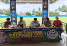 Rapat Technical Meeting Turnamen Sepak Bola Kapolres Cup I Digelar di Desa Tikke