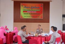 Kebersamaan dan Rasa Syukur Warnai Syukuran Kenaikan Pangkat di Polres Pasangkayu