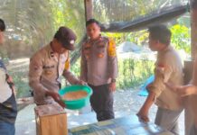 Dorong Ketahanan Pangan, Bhabinkamtibmas Polsek Baras Sosialisasi dan Evaluasi Pertanian Jagung Bersama Bulog