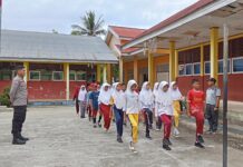 Pembinaan Dan Pelatihan Gerak Jalan Bagi Siswa SD Inpres Kalola Dalam Rangka HUT RI Ke-80