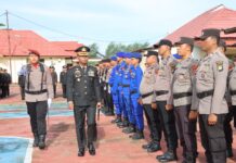 Upacara Peringatan Hari Bhayangkara Ke-79 Tahun 2025 Di Polres Pasangkayu Berlangsung Hikmat Dan Khidmat