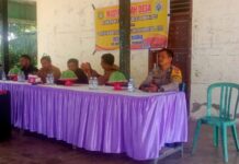 Sinergi Polri dan Masyarakat, Polsek Sarudu Hadiri Musdes Perencanaan Pembangunan Desa Tirtabuana